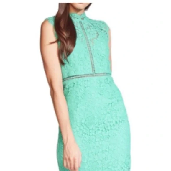 Bardot | Dresses | Bardot Lace Sheath Cocktail Dress Mint Green 8 New |  Poshmark